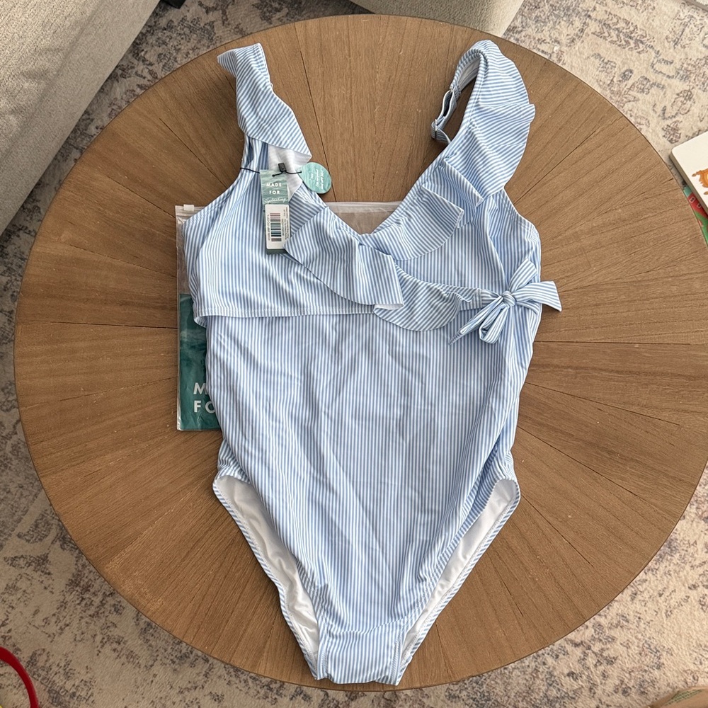 NWT Nursing and maternity Striped Swimsuit